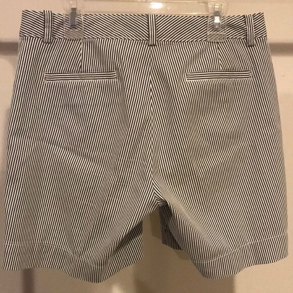 Cremieux Blue & White Stripe Trouser Shorts - Sz 4 - Picture 8 of 8
